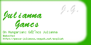 julianna gancs business card